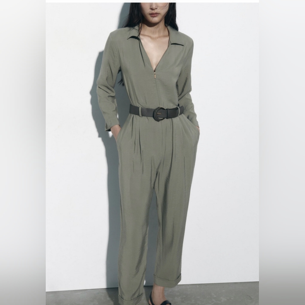 Olive Green Women's Jumpsuit